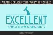 Atlantic Cruise Font Family, a Sans Serif Font by Kustomtype (Thumbnail 2 of 4)