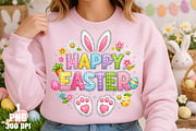 Rhinestone Happy Easter PNG, an Illustration by Daily.Designs (Thumbnail 4 of 5)