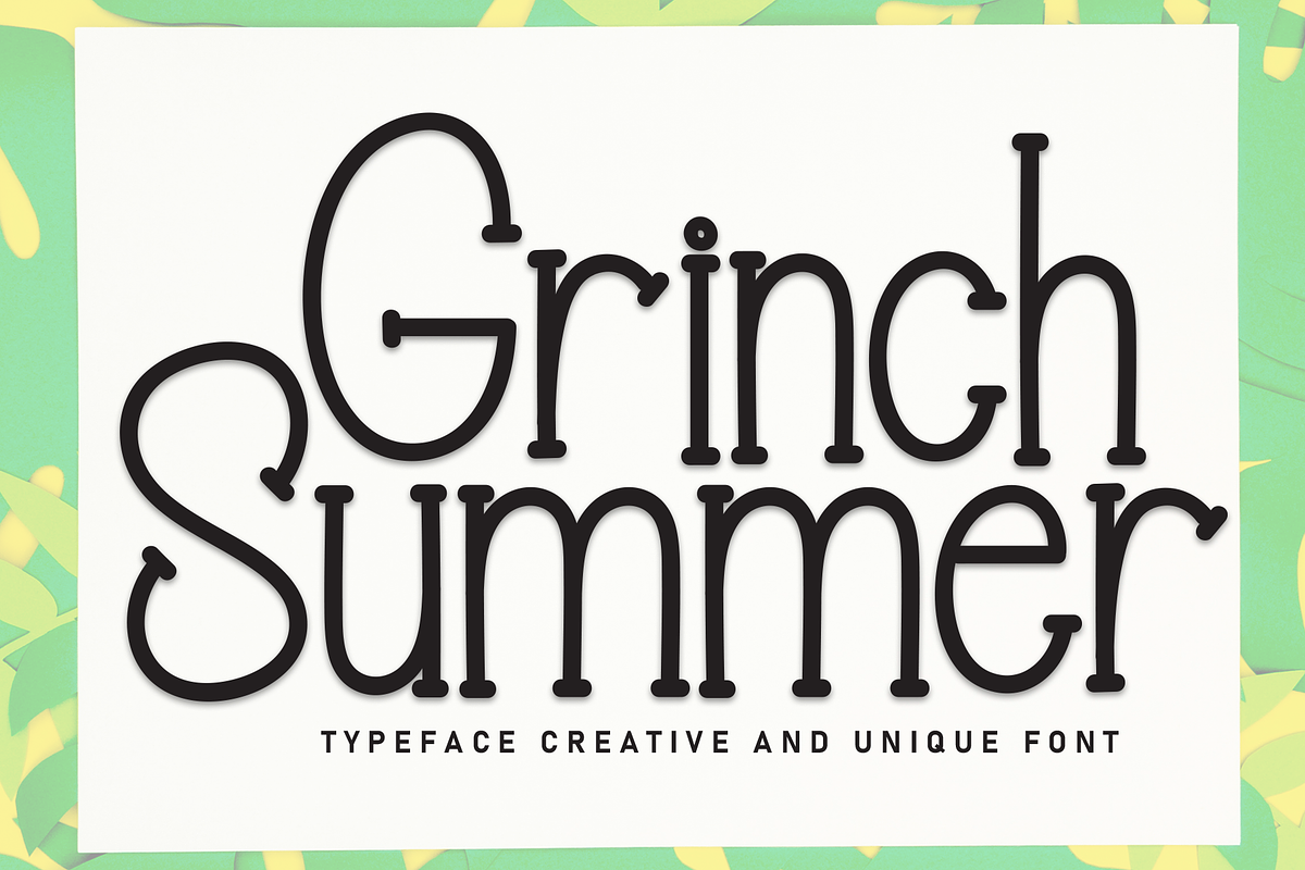Grinch Summer | Script Font, a Script Font by Scratchones (Photo 1 of 8)