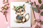 Summer Woodland Animals Clipart, an Illustration by SinaCreation (Thumbnail 7 of 9)