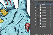 Zombie Hand Illustration, an Illustration by Gordon Designs (Thumbnail 2 of 3)
