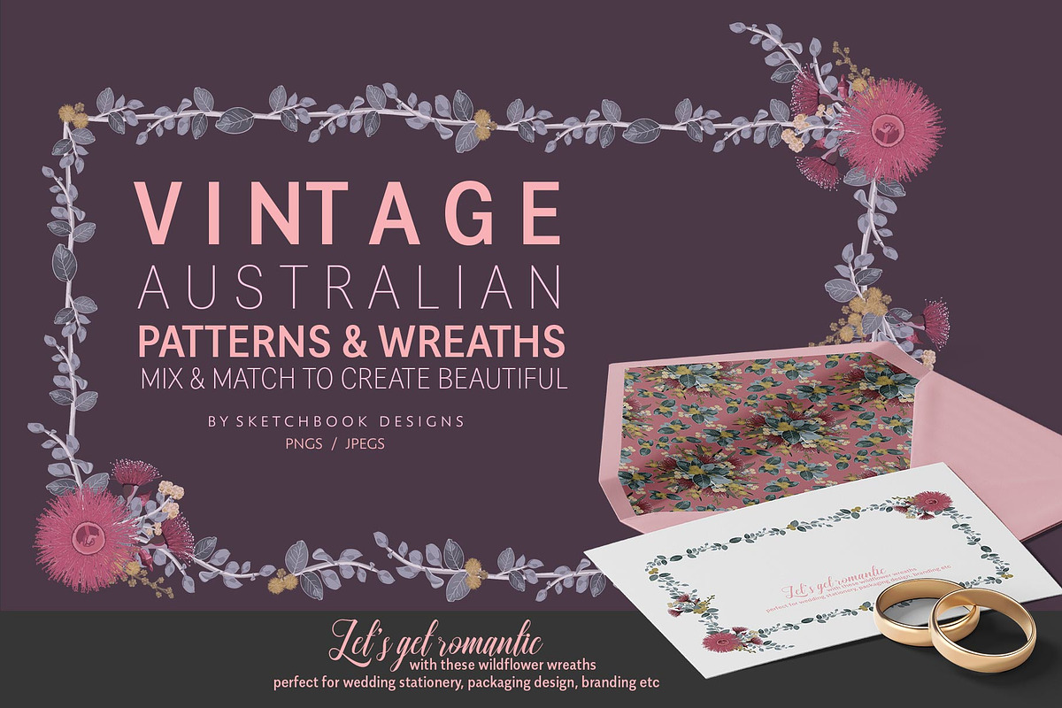VINTAGE AUSTRALIAN WILDFLOWER SET, an Illustration by Sketchbook Designs (Photo 3 of 12)