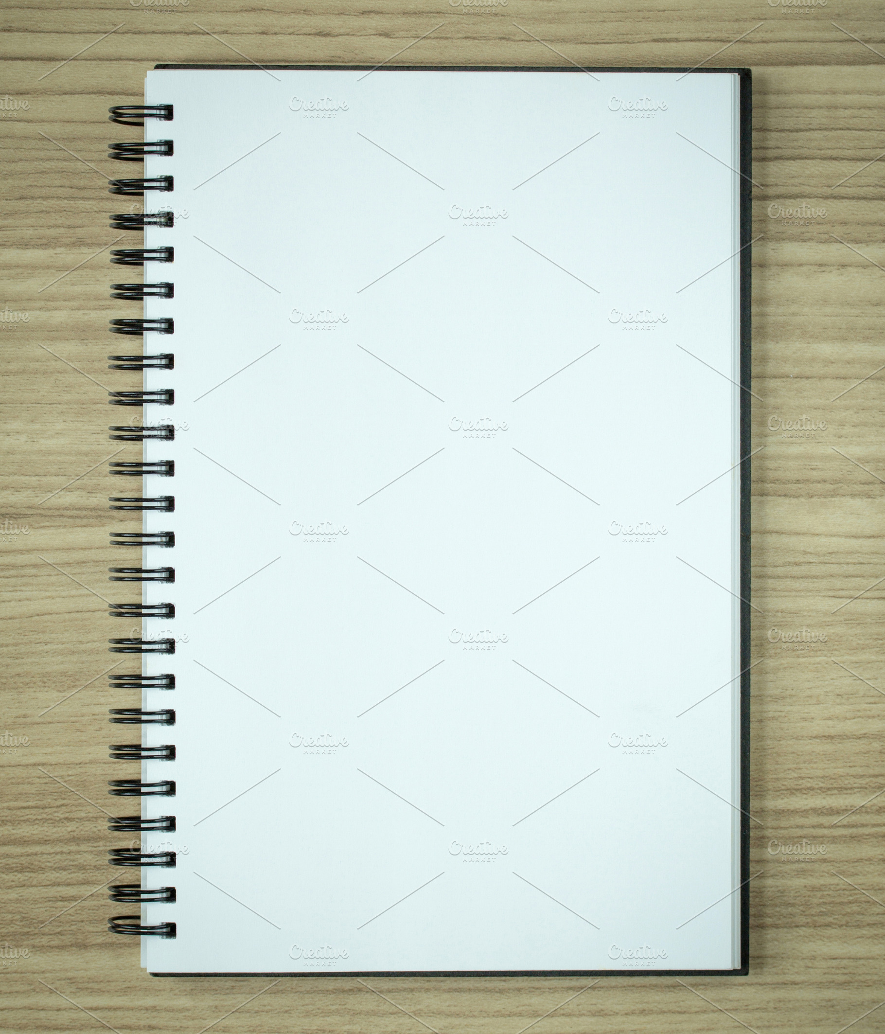 Blank spiral notebook containing notebook, paper, and notepad, a School & Education Photo by aopsan