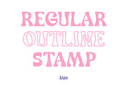 Funky Cosmic - Retro Groovy Font, a Serif Font by ariodsgn (Thumbnail 6 of 10)