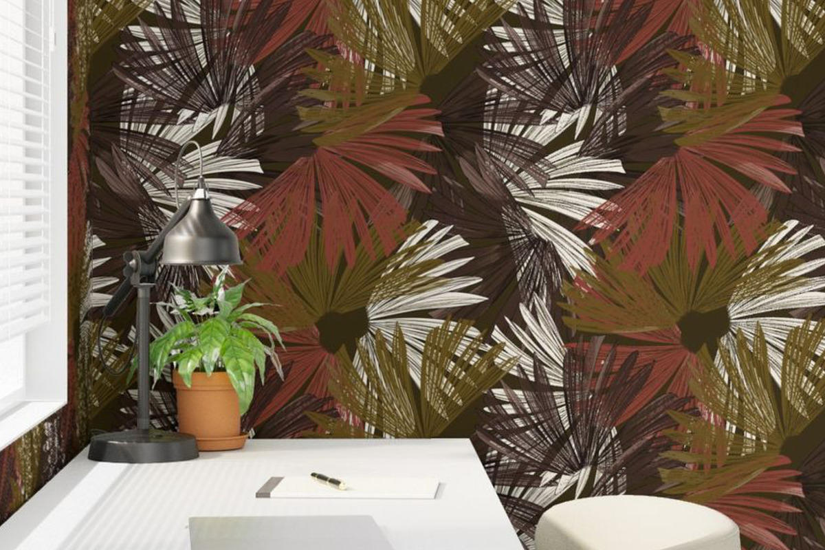 Earth tone jungle palms foliage, a Pattern Graphic by Nocito Design (Photo 5 of 6)