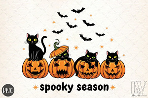 Spooky Season PNG Halloween Pumpkin, an Illustration by Libby Wishes