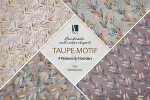 TAUPE MOTIF | patterns & borders