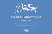 Qonttany - Brushed Signature Font, a Handwritten Font by Inviline.co (Thumbnail 2 of 11)