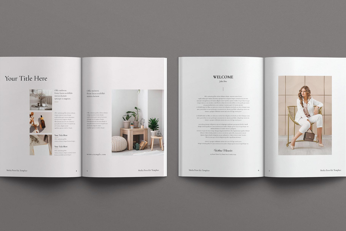 Media Press Kit Template, a Magazine Template by E-Type (Photo 3 of 8)