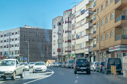 Braganca modern urban exterior scene, portugal