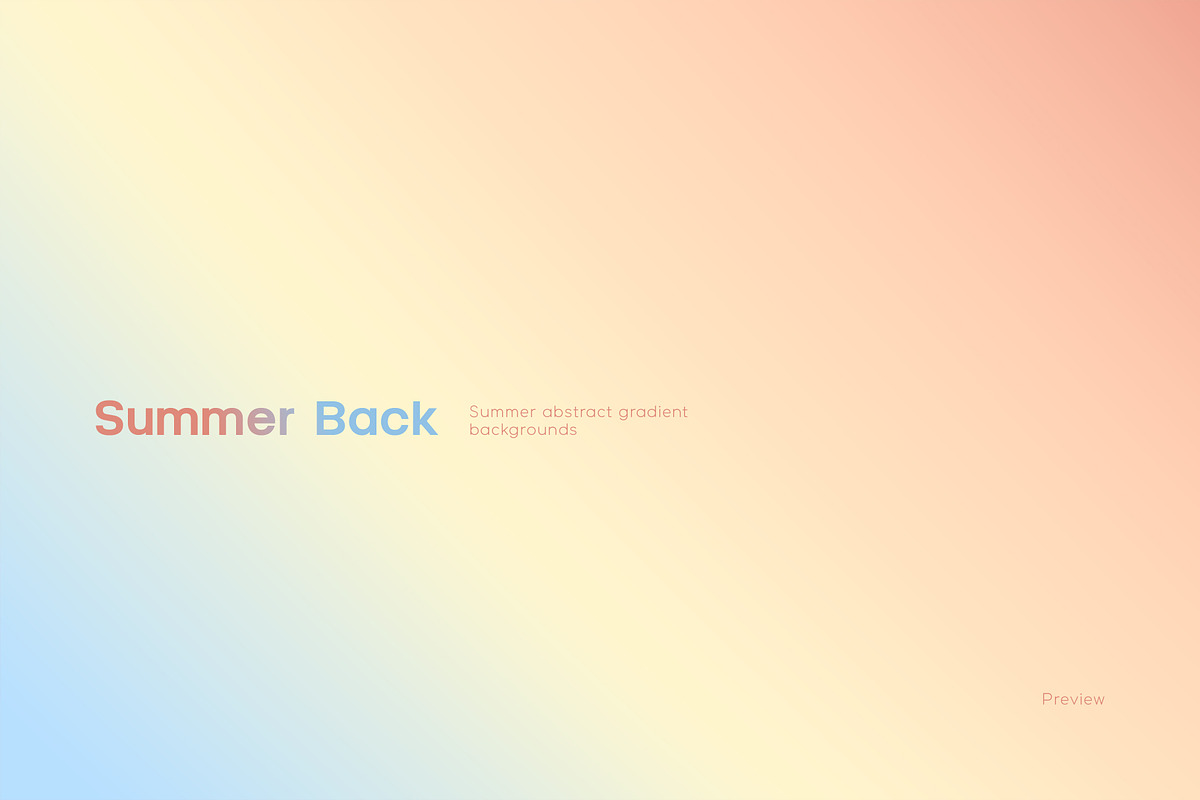 Summer Abstract Gradient Collection, a Texture Graphic by Ghurafa Studio (Photo 5 of 10)