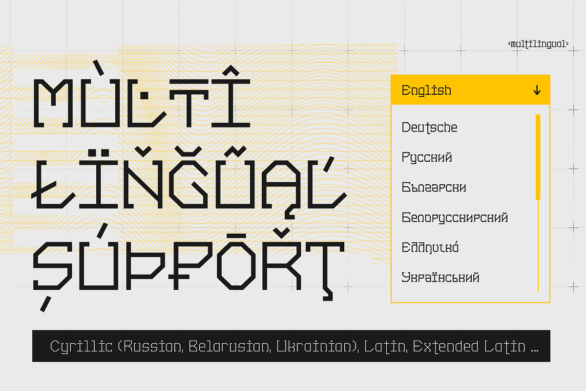 SK Skrynka — Tech Geometric Font, a Slab Serif Font by Shriftovik Type Foundry (Photo 6 of 7)