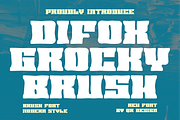 Difox Grocky Brush, a Handwritten Font by QR Design Studio (Thumbnail 1 of 7)