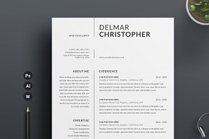 Clean Resume/CV Word