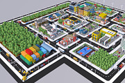 Low Poly City Town Pack, an Architecture 3D Model by multimedia4ds (Thumbnail 37 of 41)