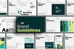 Brand Guidelines Presentation Design, a Presentation Template by E-Type