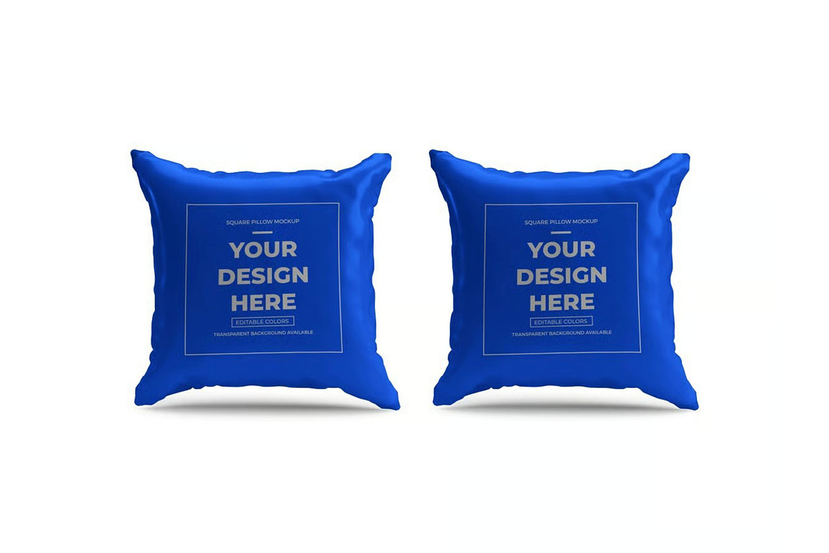 Square Pillow Cushion Mockup, a Household Mockup by DesignRushMarket (Photo 11 of 11)