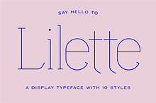 Lilette — A Refined Display Typeface