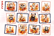 Seasons Woodland Animals Bundle, an Animal Illustration by Whimsy & Wishes (Thumbnail 3 of 7)