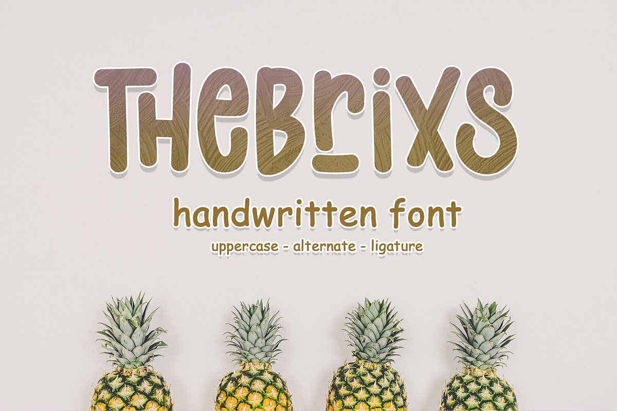 Thebrixs - Handwritten Font, a Symbol Font by ivan_artnivora (Photo 1 of 5)