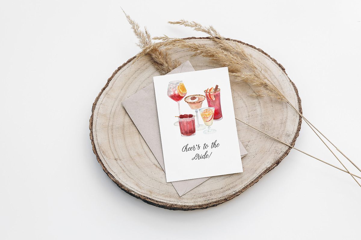 Autumn Cocktails Drinks Watercolor, a Food Illustration by Catch the Dream Art (Photo 8 of 8)