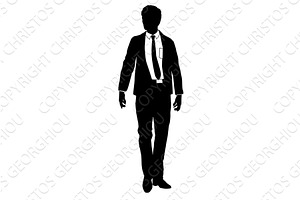 Business People Man Silhouette, a Person Illustration by Christos Georghiou