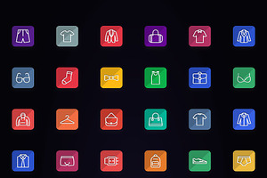 1500 Flat Icons - Line Icons