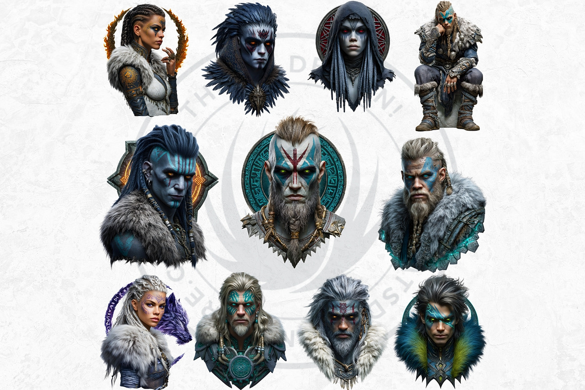 Norse Jotuns Giant Viking Cliparts, a Person Illustration by ThatsDesignArt (Photo 14 of 18)