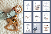 ROAR. Dino Patterns & Alphabet, a Pattern Graphic by ValeriiaFeeva (Thumbnail 10 of 12)