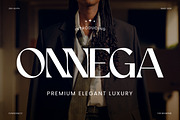 Onnega - Modern Elegant Serif Font, a Serif Font by Flawless And Co (Thumbnail 1 of 10)