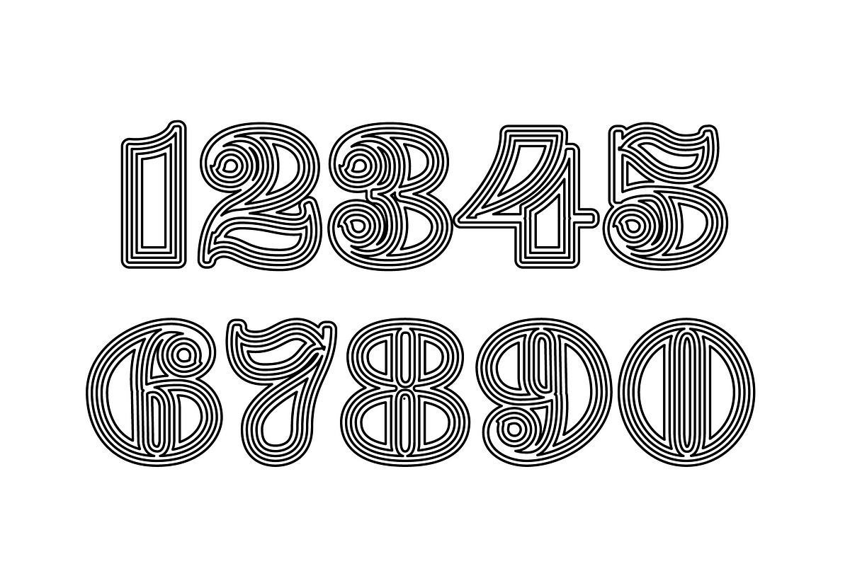 Mixed Outline Text Effect preview 2