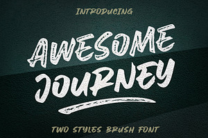 Awesome Journey / Brush Font