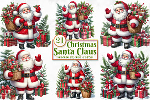 Christmas Santa Claus PNG Clipart, a Seasonal Illustration by Craft Nest