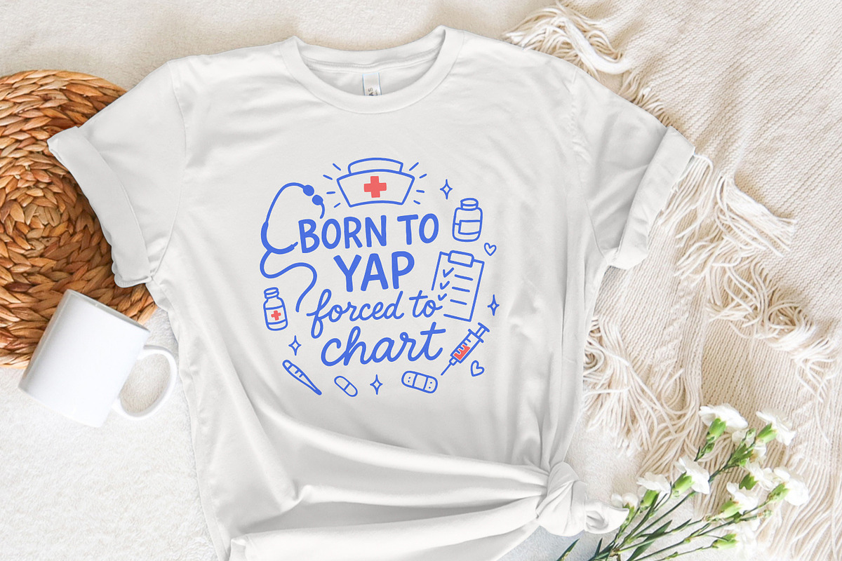 Born To Yap Forced To Chart PNG, an Illustration by SharpMarketplace (Photo 7 of 9)