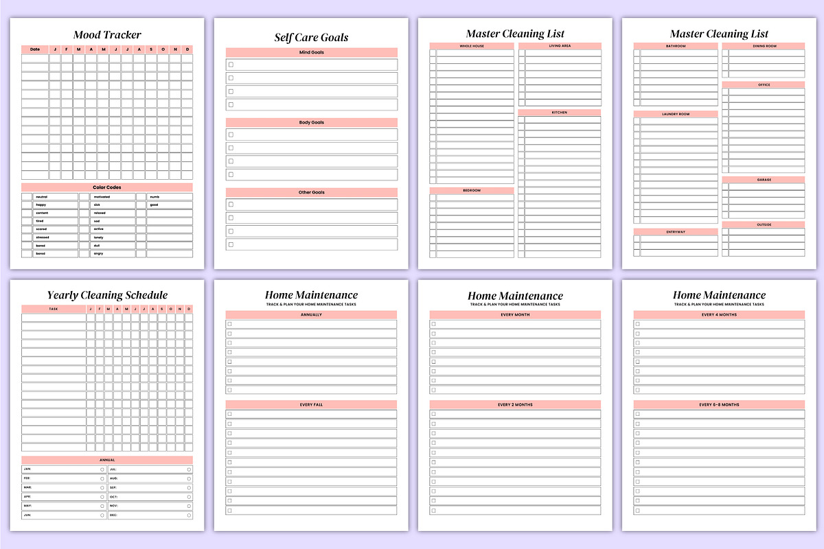 2026 Busy Mom Life Organizer Canva, a Stationery Template by Mustafiz (Photo 5 of 7)