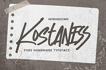 Kostaness - Pure Handmade Typeface