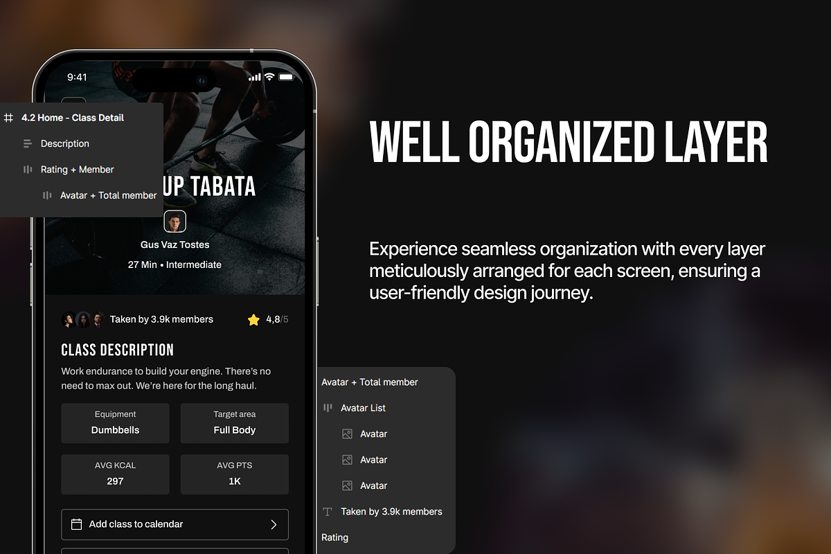 Gymnation - Gym App UI Kit, an App Template by Eureka Supply (Photo 3 of 7)