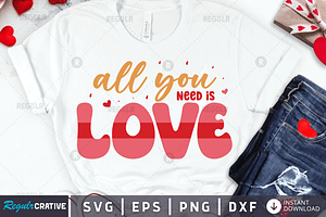 All You Need Is Love SVG