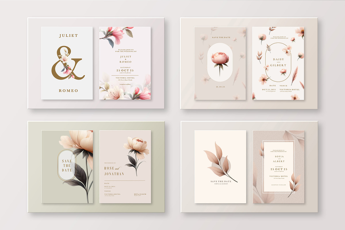 60 Floral Wedding Card, an Invitation Template by EvitePapery (Photo 9 of 15)
