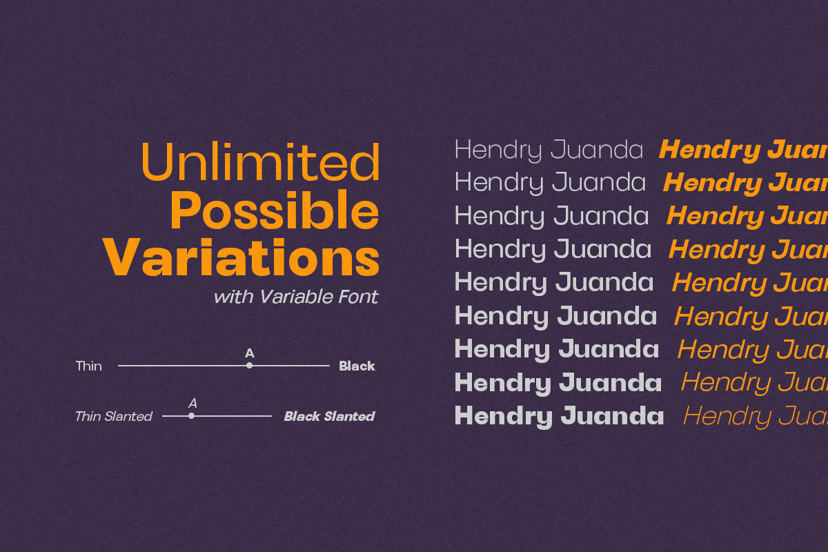 Henju Sans - Variable Font, a Sans Serif Font by Letterhend Studio (Photo 2 of 11)