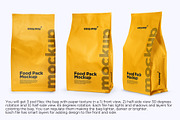 Matte Paper Food Bag PSD Mockups Set, a Packaging Mockup by easy.way (Thumbnail 3 of 7)
