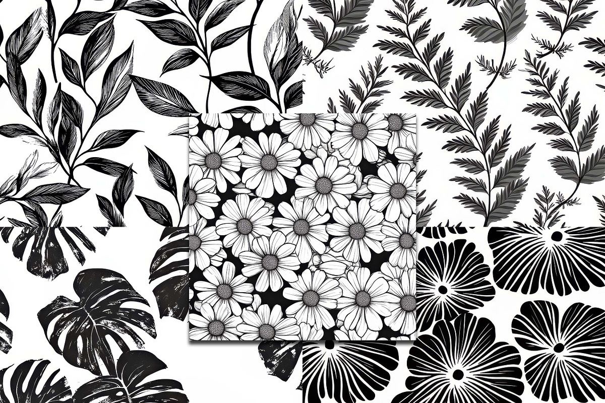Floral Seamless Pattern Paper, a Pattern Graphic by BusyDaydesign (Photo 2 of 9)