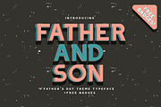 Father and Son, a Slab Serif Font by Heroglyphs Studio (Thumbnail 1 of 6)