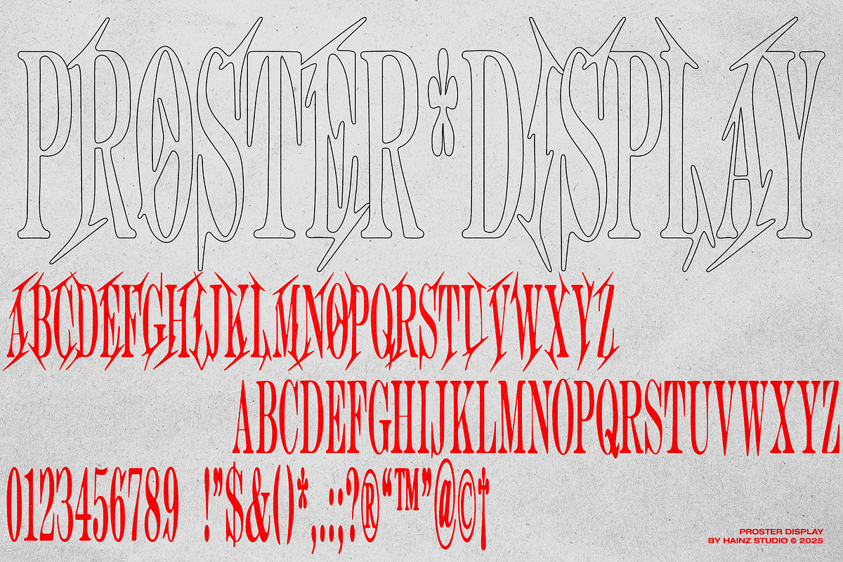 Proster - Display Font, a Sans Serif Font by Hainz Studio