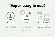 Monochrome Muse Price List Templates, a Stationery Template by Hell Yeah Designs (Thumbnail 3 of 8)