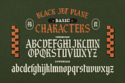 Black Jet Plane Typeface, a Blackletter Font by alit design (Thumbnail 3 of 17)