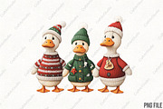 Crochet Christmas Goose PNG, an Illustration by CraftArtStudio (Thumbnail 1 of 4)