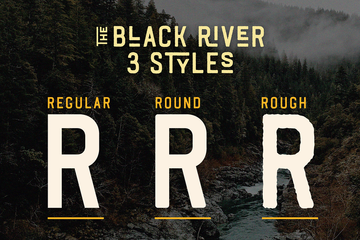 Black River, a Font by Larin Type Co. (Photo 3 of 10)
