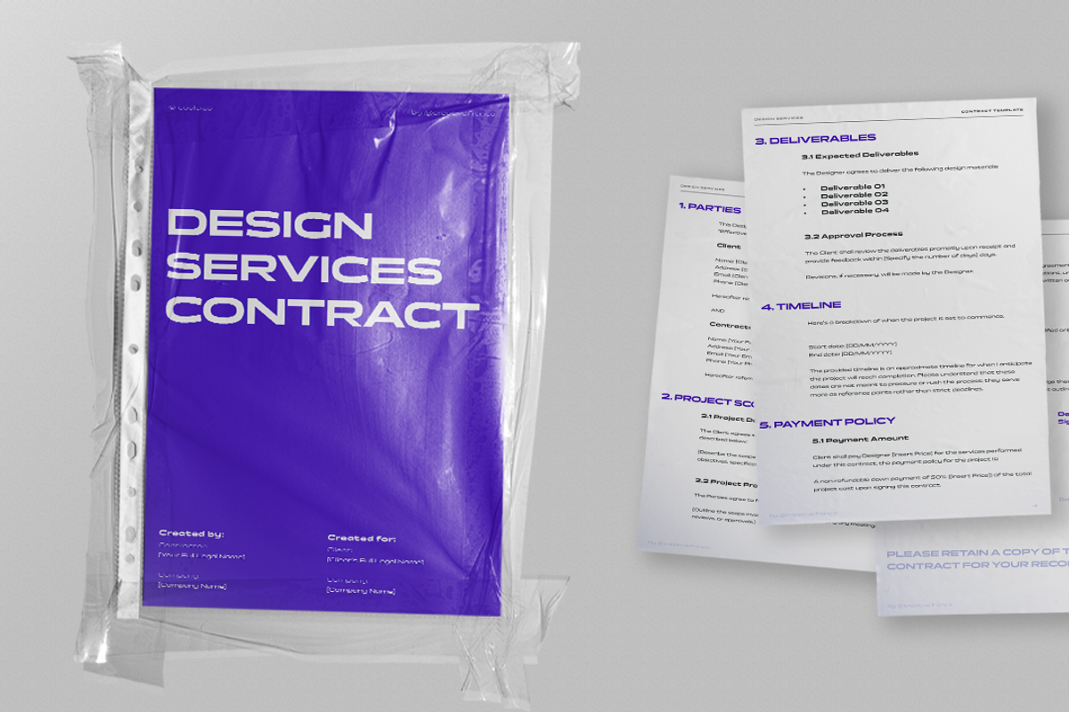 The Designer's Contract Template, a Templates & Theme by @creative.franco (Photo 2 of 5)