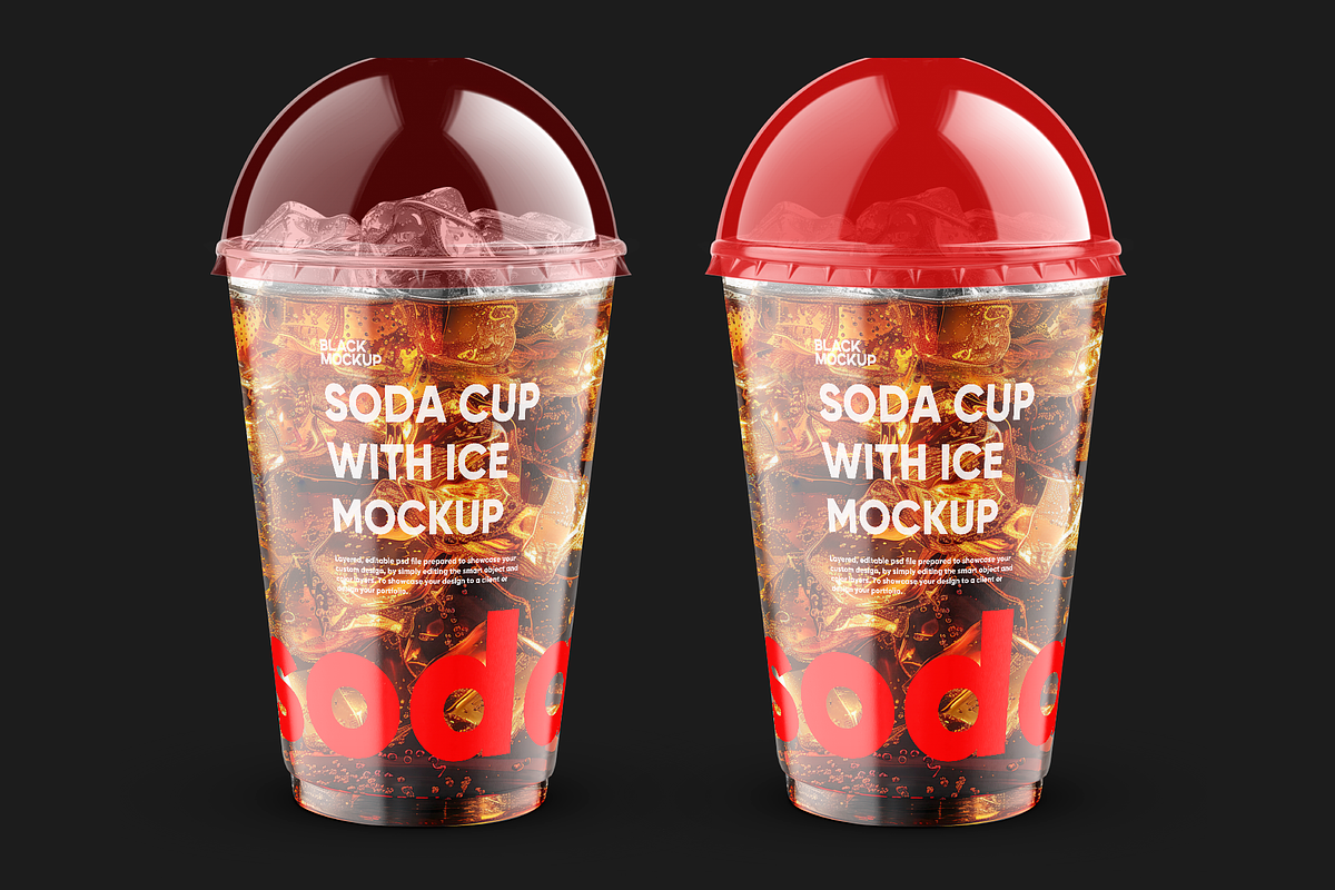 Soda Cup 450ml With Ice Mockup, a Cups & Container Mockup by BlackMockup (Photo 9 of 10)